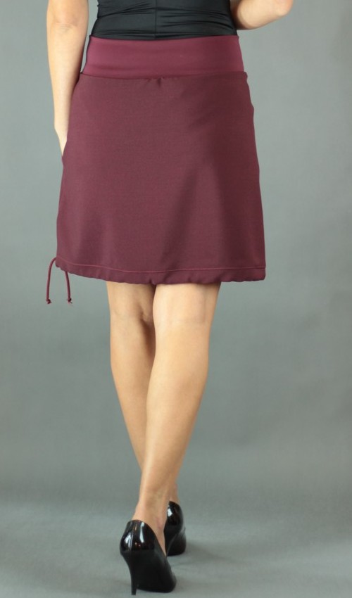 LaJuPe sukně do pasu polyester_polyester_bez_podšívky_vínová_vínová_áčková_1kapsa_tunýlek_vínová_vínová_kykta_květ