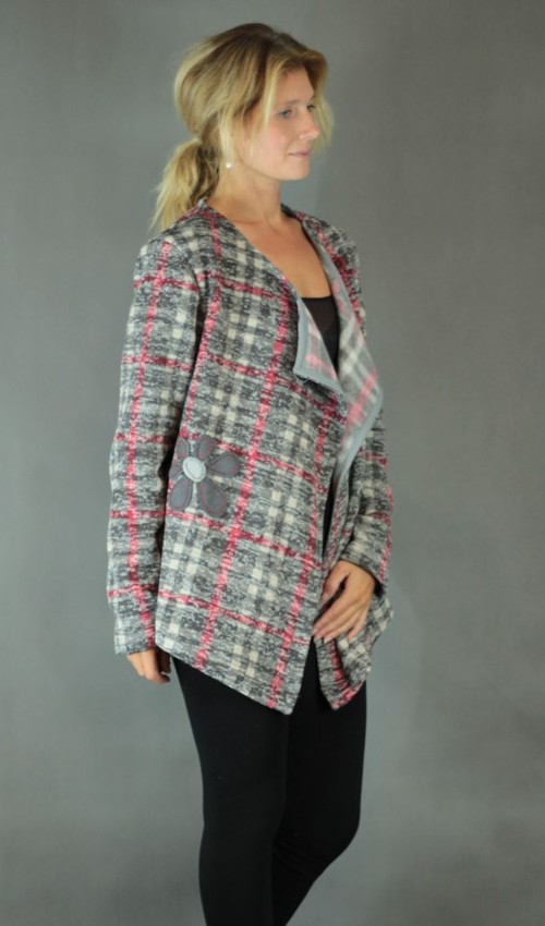 019_LaJuPe cardigany viskóza bez_podšívky_šedá_vínová_áčkový_bez_kapes_šedá_kytka_kytka LaJuPe cardigany viskóza bez_podšívky_šedá_vínová_áčkový_bez_kapes_šedá_kytka_kytka