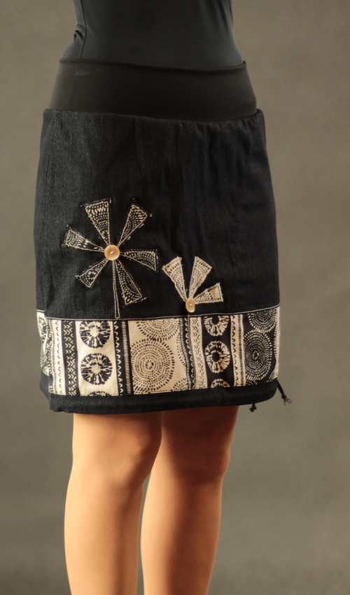 LaJuPe sukně s lycrou bavlna_elastan_bez_podšívky_okrová_černá_se_sedlem_dole_1kapsa_tunýlek_černá_okrovočerná_mlýn LaJuPe sukně s lycrou bavlna_elastan_bez_podšívky_okrová_černá_se_sedlem_dole_1kapsa_tunýlek_černá_okrovočerná_mlýn