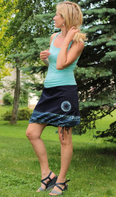 LaJuPe dívčí džínová sukně bavlna_polyester_bez_podšívky_modrá_bleděmodrá_se_sedlem_dole_1kapsa_tunýlek_modrá_modrá_terč