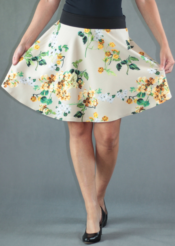 0441_P_detail_polyester_elastan_bez_podšívky_béžová_zelená_kolová_bez_kapes_hladké_černá_hnědozelená_potisk_květy